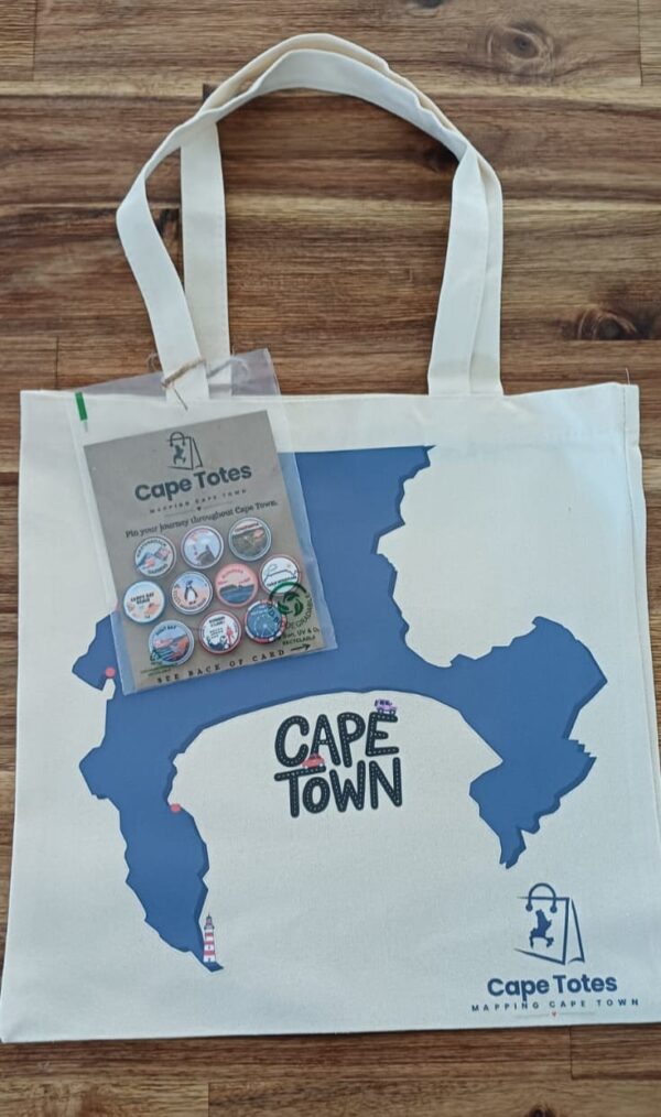 Signature Cape Totes Tote Bag & Badge Set